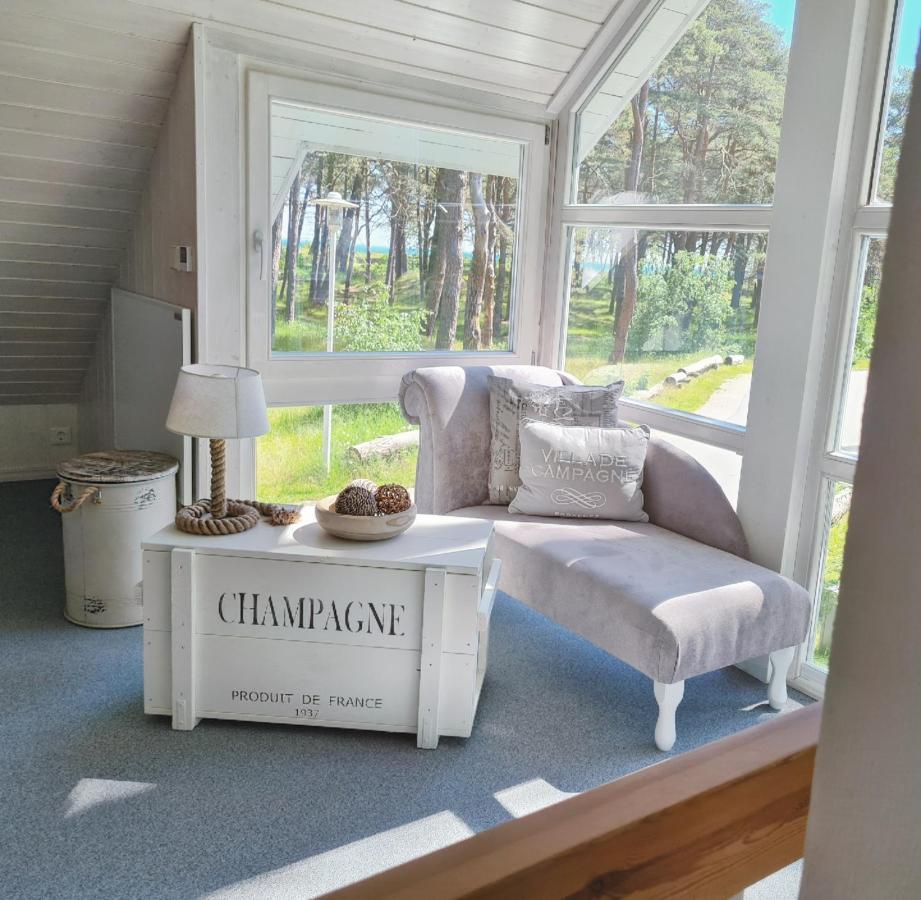 Strandhaus Ruegen - Meerblick, Sauna, Kamin & Whirlpool Baabe Luaran gambar