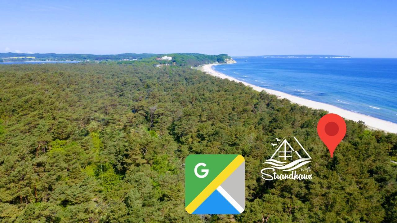 Strandhaus Ruegen - Meerblick, Sauna, Kamin & Whirlpool Baabe Luaran gambar